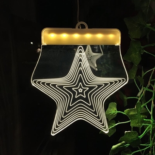 3D stjerne hængelampe